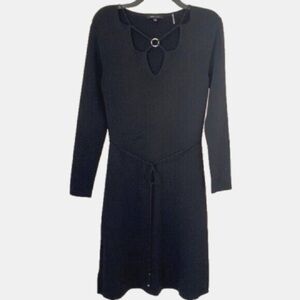 BCBGmaxazria Elegant Black Long Sleeve Dress knit